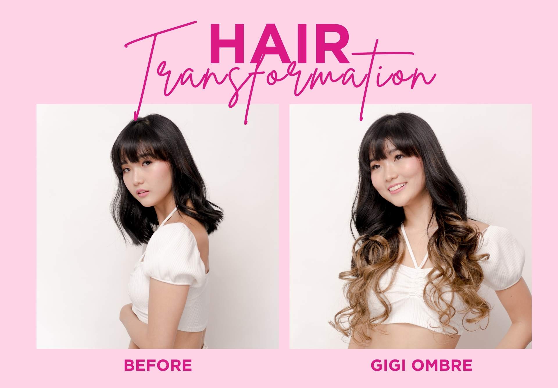 hair extensions before after